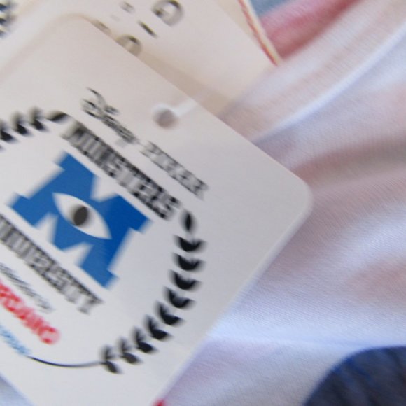 New Disney Pixar Monsters University Graphic T shirt,Small, White/Red - Picture 5 of 6